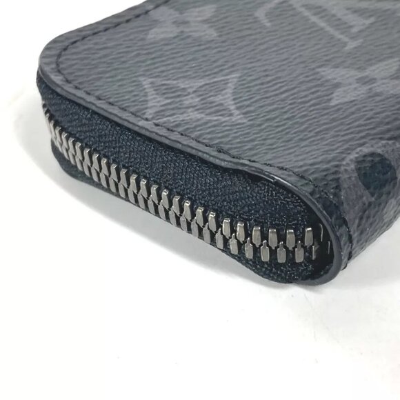 LOUIS VUITTON M63536 MonogramEclipse Portemonejour Wallet Coin Case coin purse - Picture 8 of 13